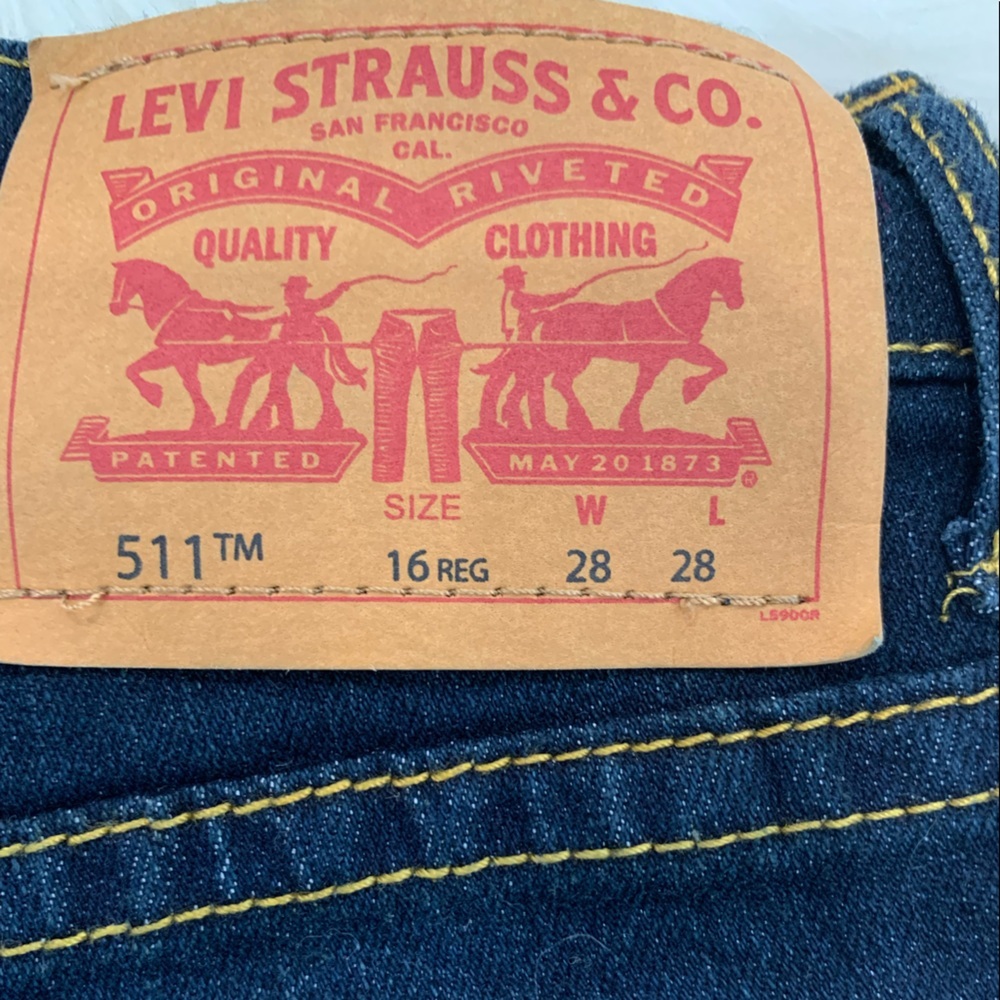 Women’s Levi’s 511 Slim Denim Jeans Size 16 Regular‎ (611) - Picture 5 of 6